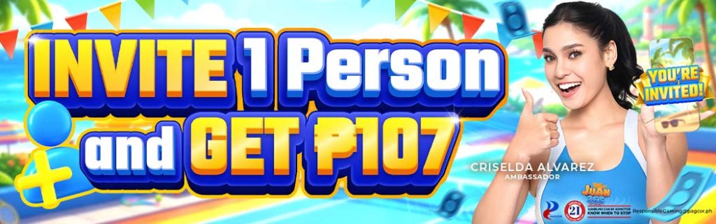 Juan365 referral bonus invite a friend and get ₱107